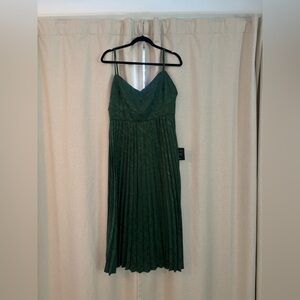 Green strapless dress. New, never worn, with tags.